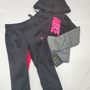 Nike girls 2 piece sweater and pant set